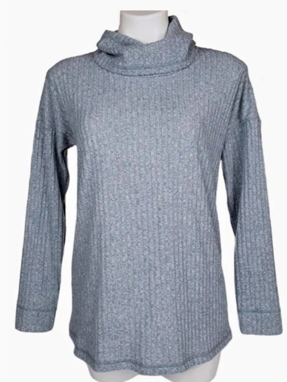 Isabel Maternity by Ingrid & Isabel Cowl Neck Maternity Tunic Sweater Gray size